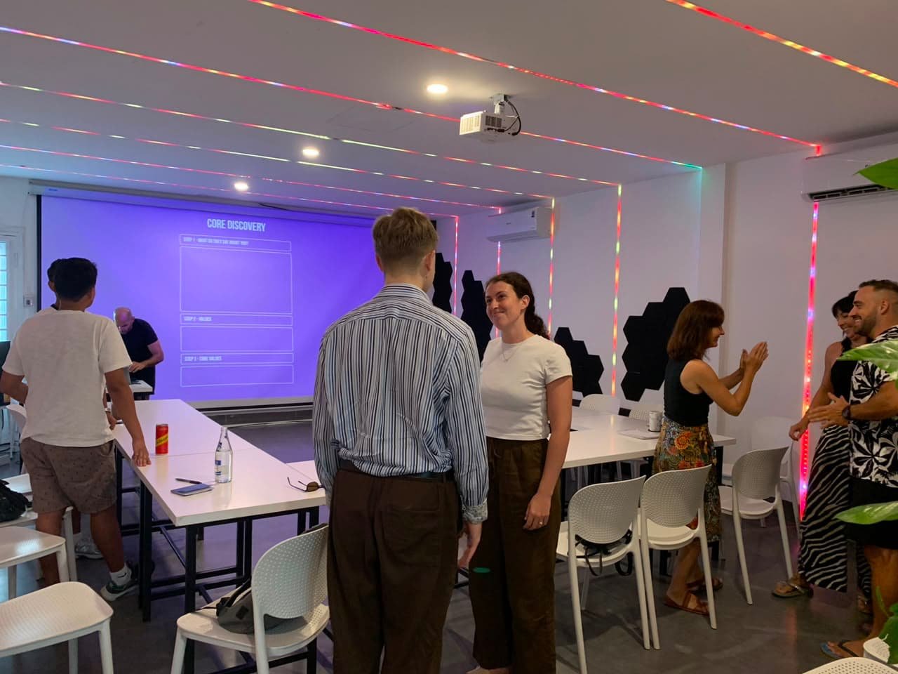 Core Discovery exercise, participants pairing up